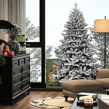 圣诞树PE PVC加密植绒圣诞节场景布置