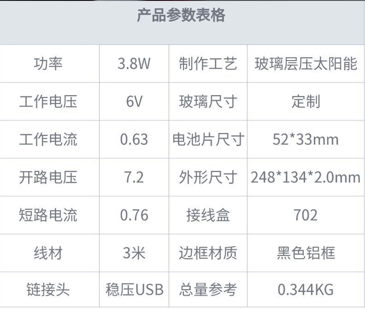 2024102211314777 光伏电池板定制铝框单多晶玻璃层压太阳能