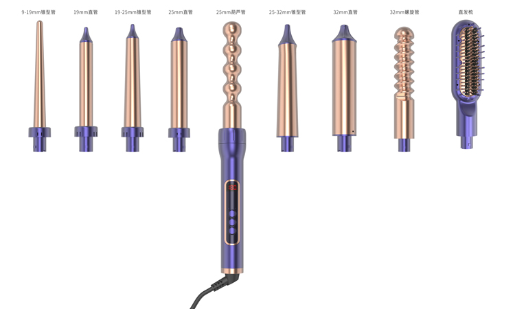 2024102212021685 电卷发棒可拆换管大卷梨花头波浪卷